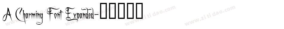 A Charming Font Expanded字体转换